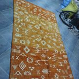 Azilal rug with geometric diamonds