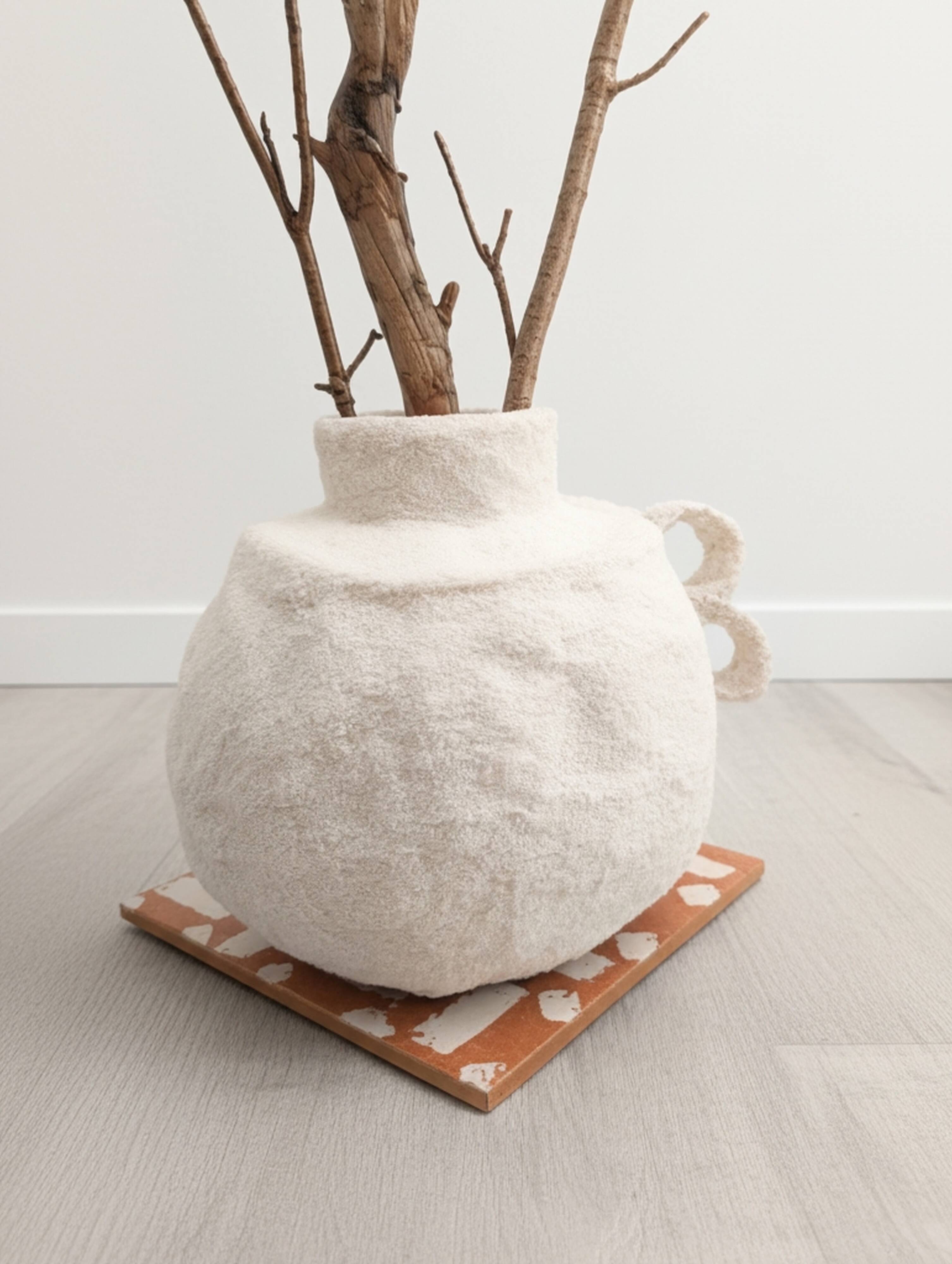 Vase sculptural esprit Boho