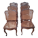 Wooden chairs with caning in Louis XV style