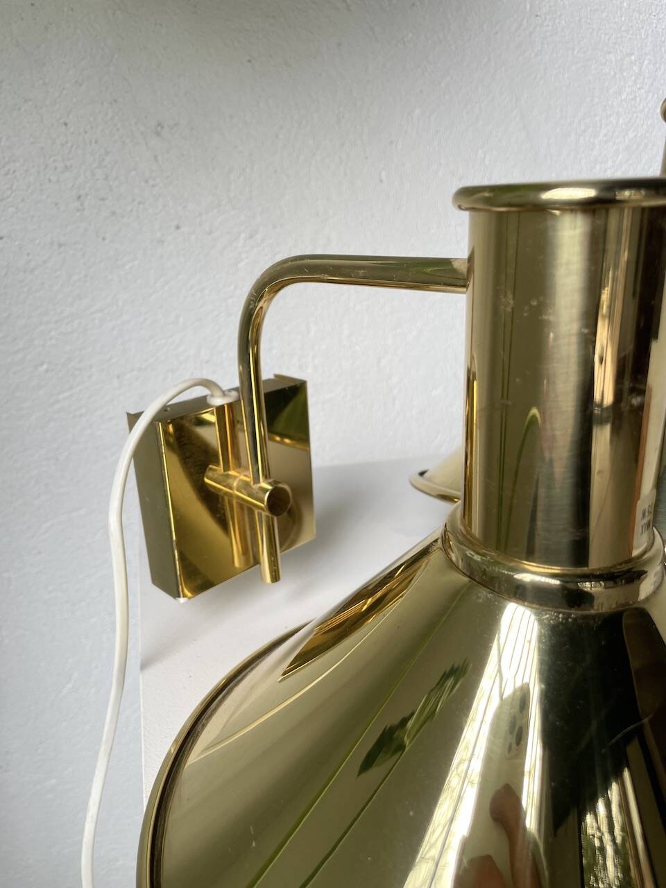 Pair of Hovik Lys brass wall lights Jonas Hidle Denmark