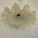 Vintage pleated glass lace lampshade ceiling light