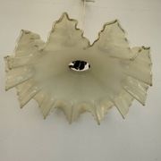 Vintage pleated glass lace lampshade ceiling light