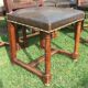 6 walnut chairs - renaissance style marble 19th century