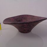 Large Purple & Black 704 Ruscha Art Ceramic Bowl, Germany, 1960s