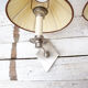 2 wall lamps art deco metal diamond base