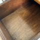 Vintage bamboo and wood rattan desk