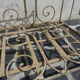 Lit banquette pliant en fer forgé