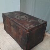 Chest covered with leather and nails