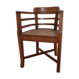 Fauteuil teck style colonial indien circassiens 1940
