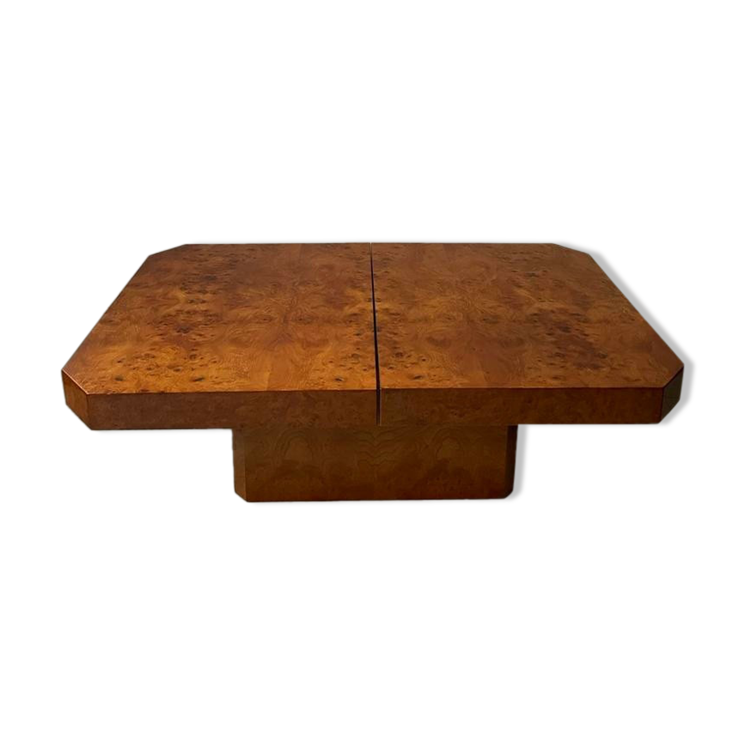 Coffee table elm magnifying glass