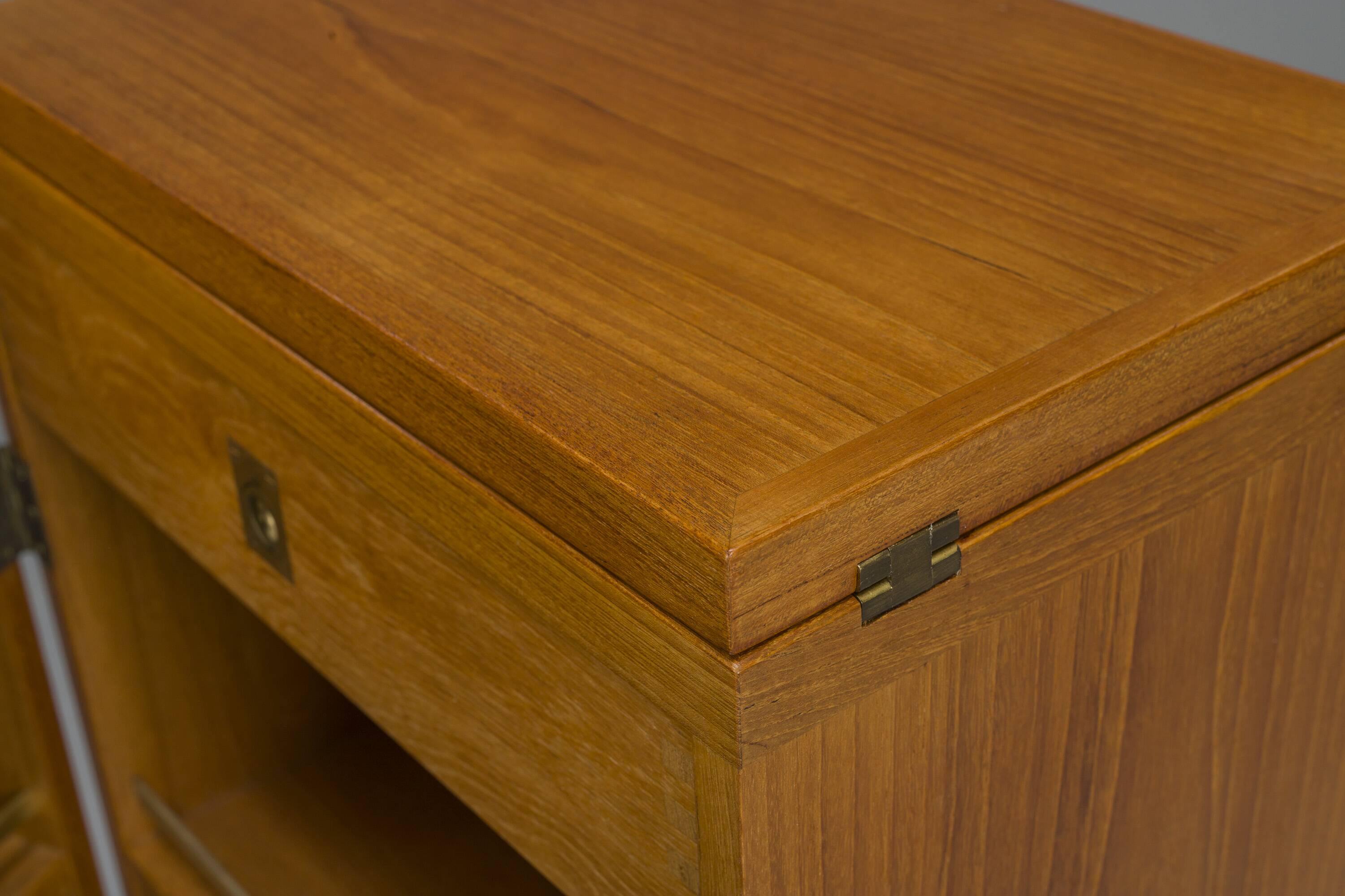 Danish Teak Captains Bar by Reno Wahl Iversen for Dyrlund, 1960s
