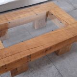 Handcrafted solid oak coffee table