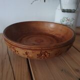 Wooden fruit bowl