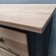 Old craft furniture with drawers façade and oak top