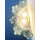 Contemporary green “tronchi” murano glass wall sconce