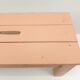 Rectangular wooden step painted pink