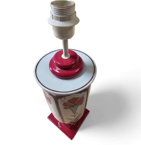 Lampe de table en céramique années 1980 Bitossi / lampe vase / marquée