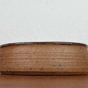 Mid-century modern Danish studio pottery bowl by Bente Lemche, 1960s.
