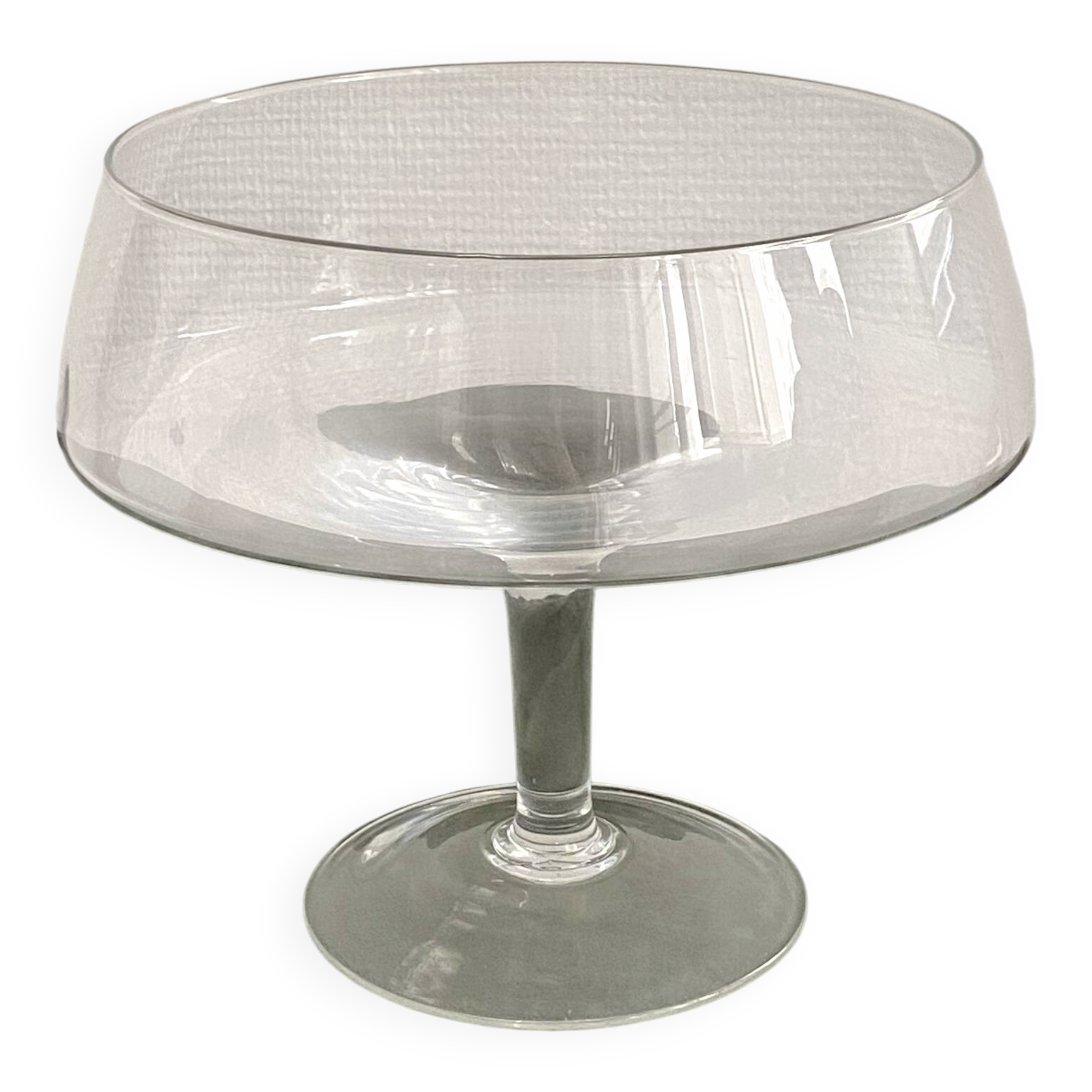Grande coupe à fruit en verre