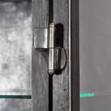 Polished iron medical cabinet, 1920s