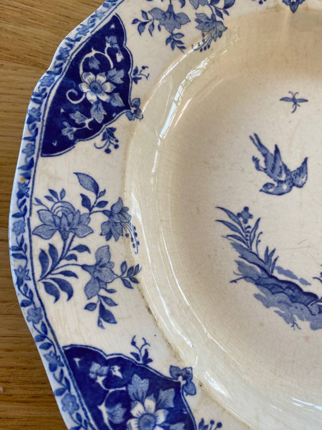 Large round and hollow dish from Gien