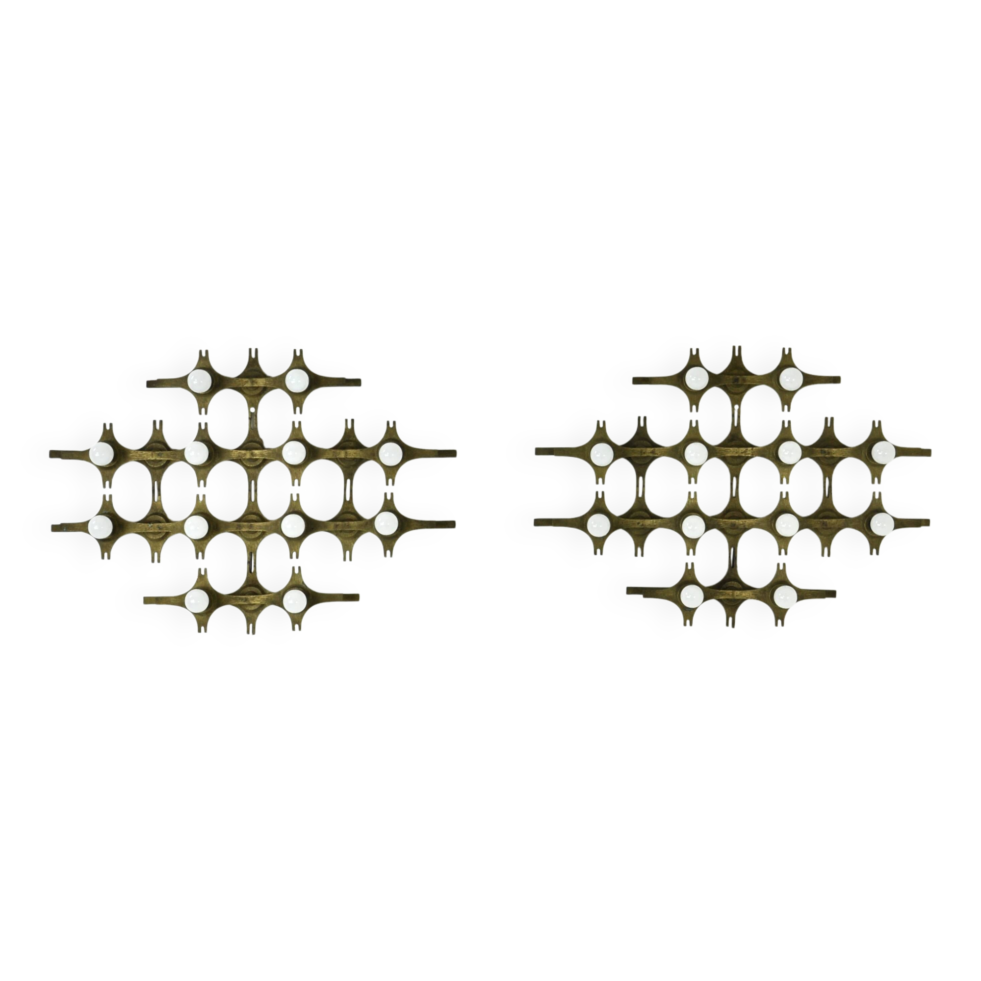 Set of 2 Wall Lights by Fantoni, 1960