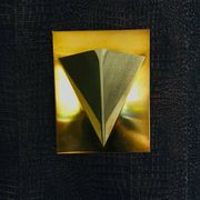 Postmodern Brass Wall Lamp Sconce from Liro, Belgium, 1980s