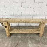 Primitive beech workbench from the 1900s