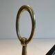 Paire de Chenets en Bronze Néoclassiques en Forme de Lampes Antiques à Anne