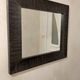 Large rectangular wall mirror – Textured relief frame – 68 × 57.5