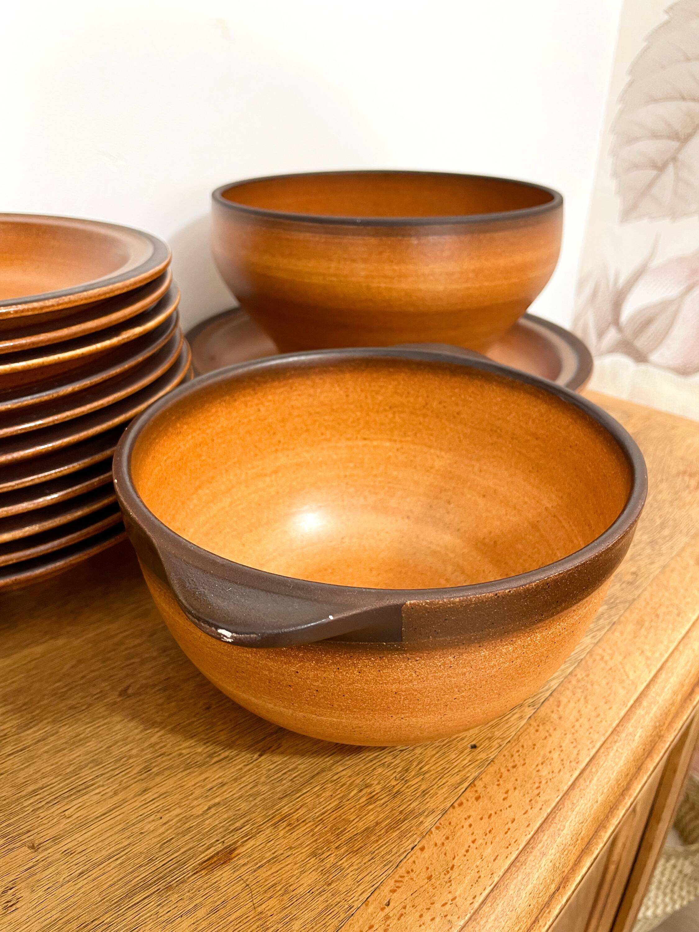 Stoneware service - St Amand earthenware - Meylan model