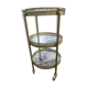 Small wheeled side table from Maison Jansen.