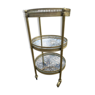 Small wheeled side table from Maison Jansen.