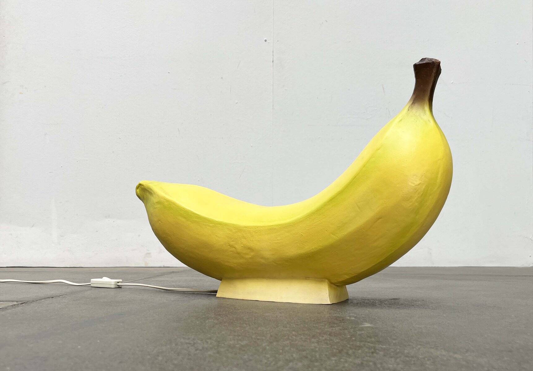 Postmodern banana floor lamp by Heico, 1980s.