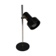Adjustable lamp in black lacquered metal and chrome France 70s