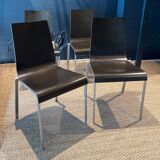 Set of 4 Kuadra chairs Pedrali Italy 2000s