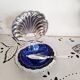 Beurrier coquille Saint Jacques en inox , années 50 , vintage