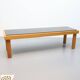 Vintage sidetable salontafel eikenhout graniet handgemaakt