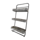 Large vintage metal 3 tier shelf