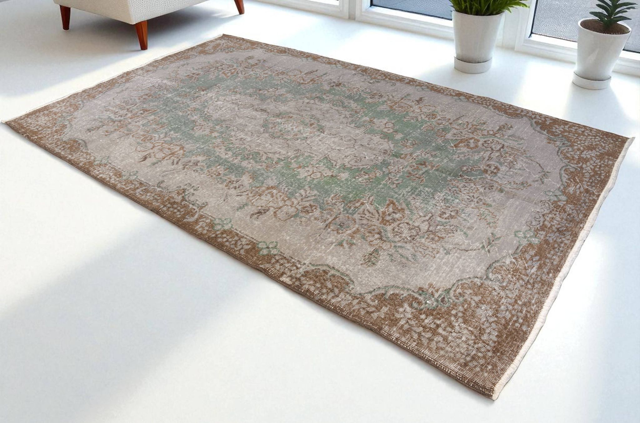 Tapis gris vintage