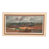 Original Swedish Oil on Canvas - "Kärra Hösten" by Gösta Stawåsen - Signed - Dated 1959 - Vintage and Framed