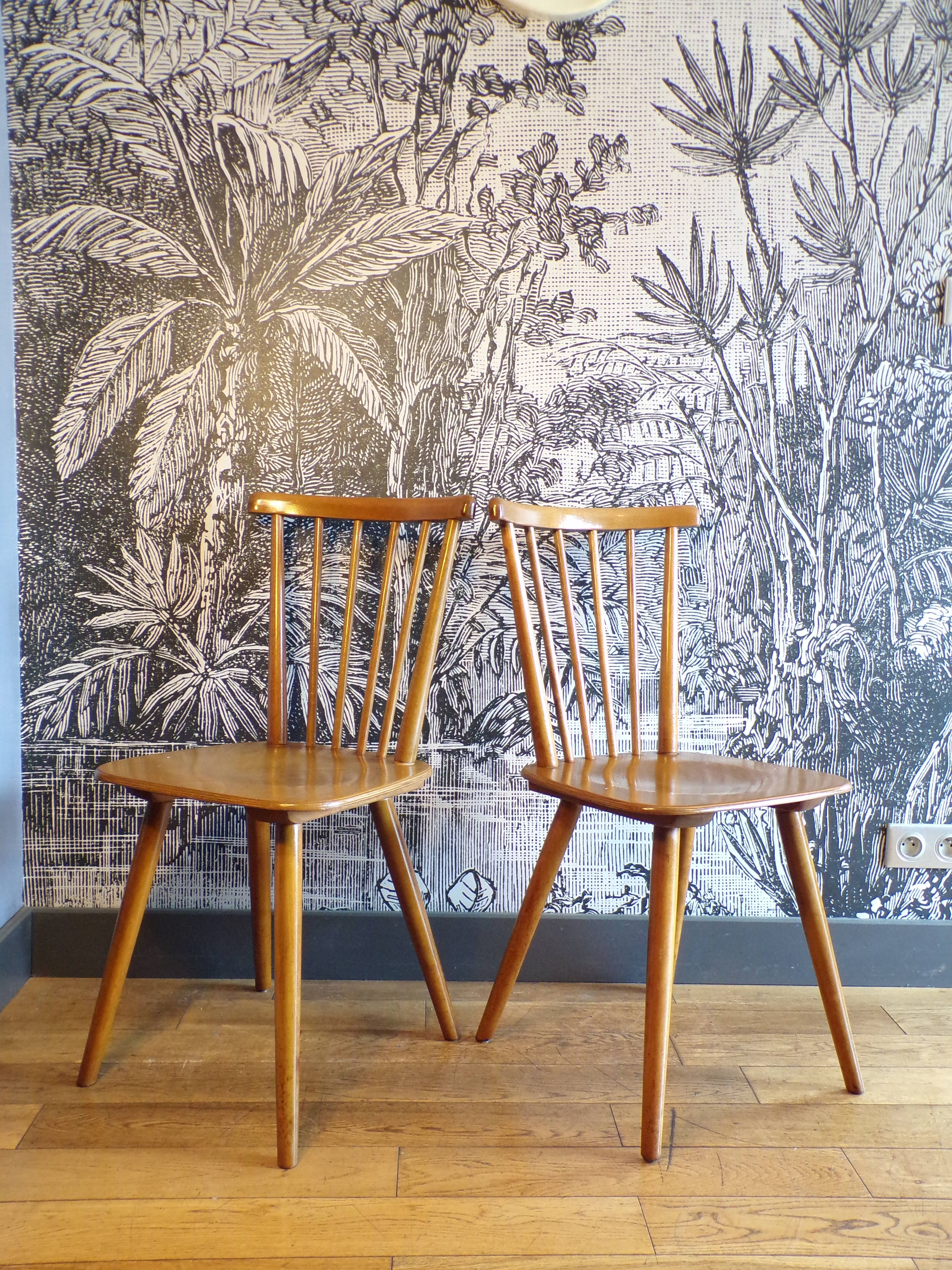 Pair of Scandinavian Windsor chairs