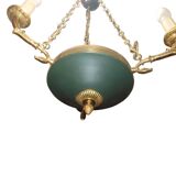 Lustre 3 branches empire en bronze