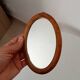 Mini antique walnut mirror from the 19th century.