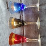3 verres cristal