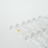 Set of 12 crystal knife rests, 1950