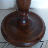 Pedestal table in solid wood walnut