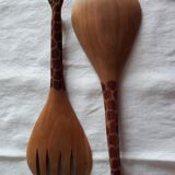Giraffe salad cutlery