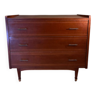 Vintage 60s wooden chest of drawers