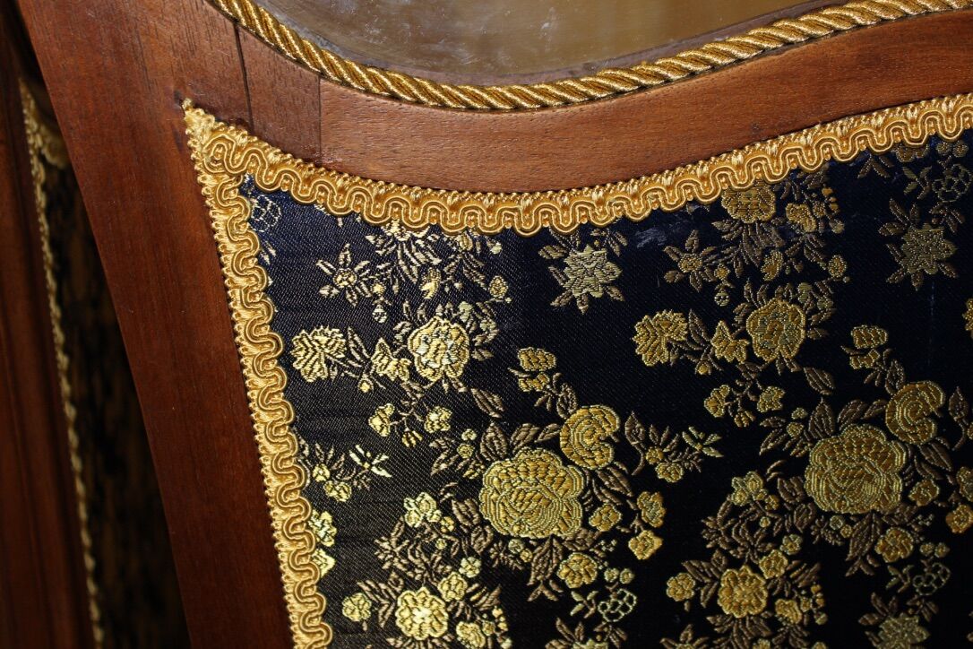 Paravent de style Louis XV en noyer